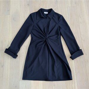 Cinq a Sept McKenna Dress Twist Front Navy Size 8 Office Women's Ladies $365